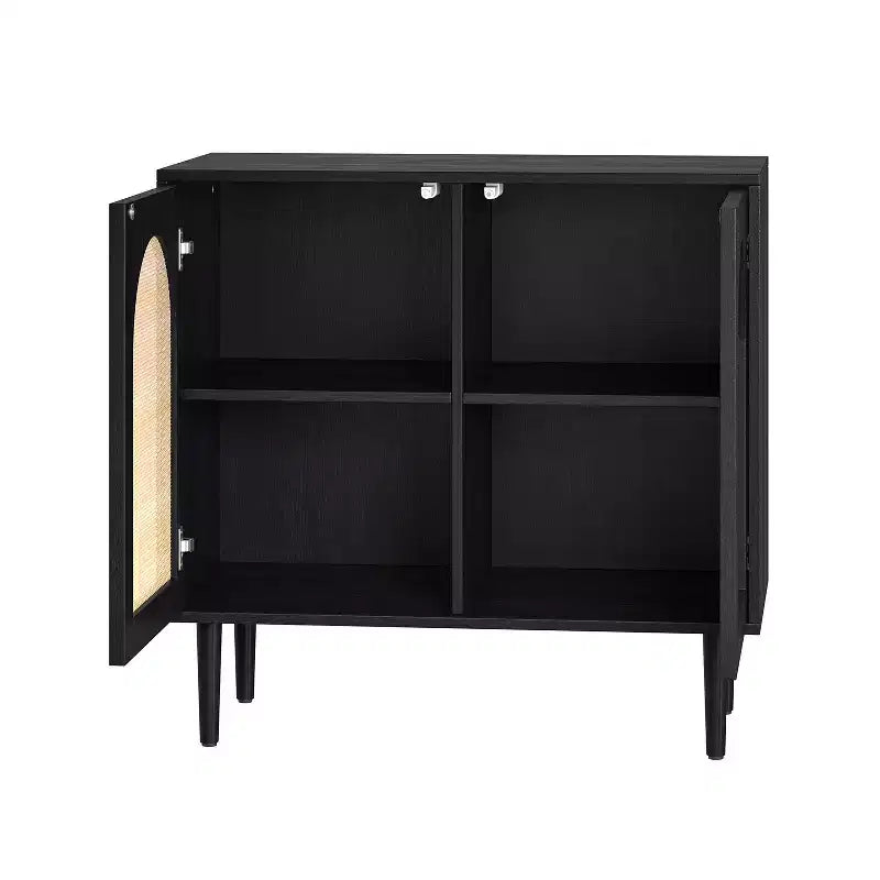 Norbert Armoire d'appoint 2 portes avec 2 étagères réglables (81,3 cm) | KARAT HOME