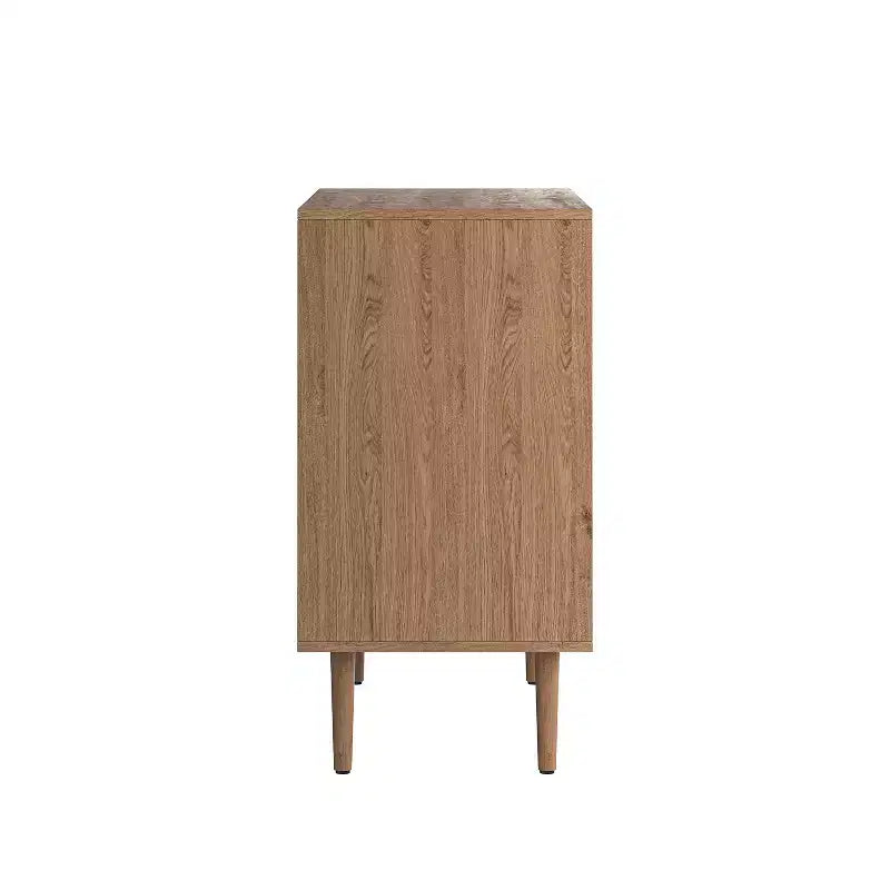 Norbert Armoire d'appoint 2 portes avec 2 étagères réglables (81,3 cm) | KARAT HOME