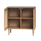 Norbert Armoire d'appoint 2 portes avec 2 étagères réglables (81,3 cm) | KARAT HOME