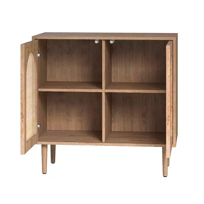 Norbert Armoire d'appoint 2 portes avec 2 étagères réglables (81,3 cm) | KARAT HOME