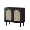 Norbert Armoire d'appoint 2 portes avec 2 étagères réglables (81,3 cm) | KARAT HOME