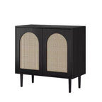 Norbert Armoire d'appoint 2 portes avec 2 étagères réglables (81,3 cm) | KARAT HOME