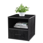 Table d'appoint Hasting Home - Table d'appoint modulable et empilable en forme de cube avec tiroir