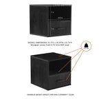 Table d'appoint Hasting Home - Table d'appoint modulable et empilable en forme de cube avec tiroir
