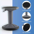 Tabouret ergonomique Costway Active Motion pour enfants, chaise oscillante à hauteur réglable Gris/Bleu/Noir/Vert menthe/Blanc