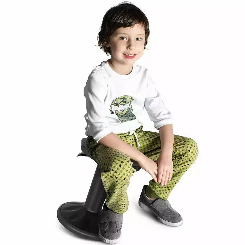 Tabouret ergonomique Costway Active Motion pour enfants, chaise oscillante à hauteur réglable Gris/Bleu/Noir/Vert menthe/Blanc