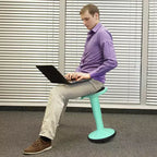 Tabouret ergonomique Costway Active Motion pour enfants, chaise oscillante à hauteur réglable Gris/Bleu/Noir/Vert menthe/Blanc