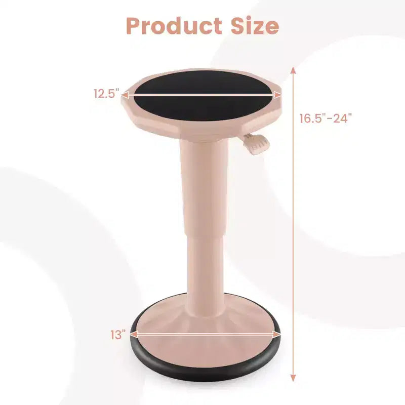 Tabouret ergonomique Costway Active Motion pour enfants, chaise oscillante à hauteur réglable Gris/Bleu/Noir/Vert menthe/Blanc