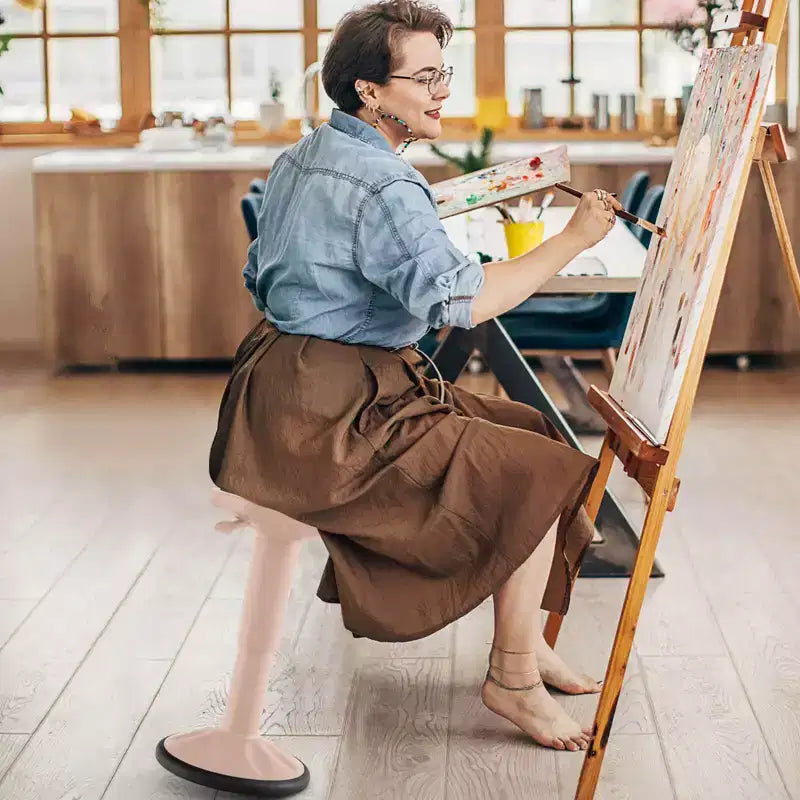 Tabouret ergonomique Costway Active Motion pour enfants, chaise oscillante à hauteur réglable Gris/Bleu/Noir/Vert menthe/Blanc