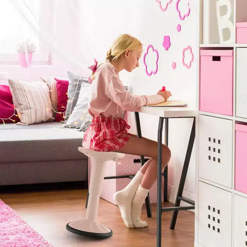 Tabouret ergonomique Costway Active Motion pour enfants, chaise oscillante à hauteur réglable Gris/Bleu/Noir/Vert menthe/Blanc