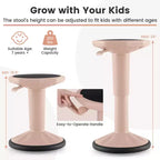 Tabouret ergonomique Costway Active Motion pour enfants, chaise oscillante à hauteur réglable Gris/Bleu/Noir/Vert menthe/Blanc