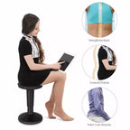 Tabouret ergonomique Costway Active Motion pour enfants, chaise oscillante à hauteur réglable Gris/Bleu/Noir/Vert menthe/Blanc