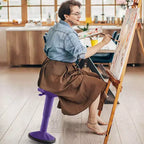 Tabouret ergonomique Costway Active Motion pour enfants, chaise oscillante à hauteur réglable Gris/Bleu/Noir/Vert menthe/Blanc
