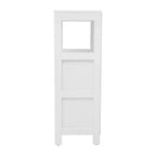 Organisateur de rangement de salle de bain Flash Furniture Dune style ferme avec deux tiroirs amovibles et une étagère de présentation ouverte