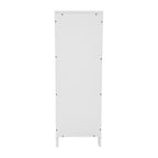 Organisateur de rangement de salle de bain Flash Furniture Dune style ferme avec deux tiroirs amovibles et une étagère de présentation ouverte