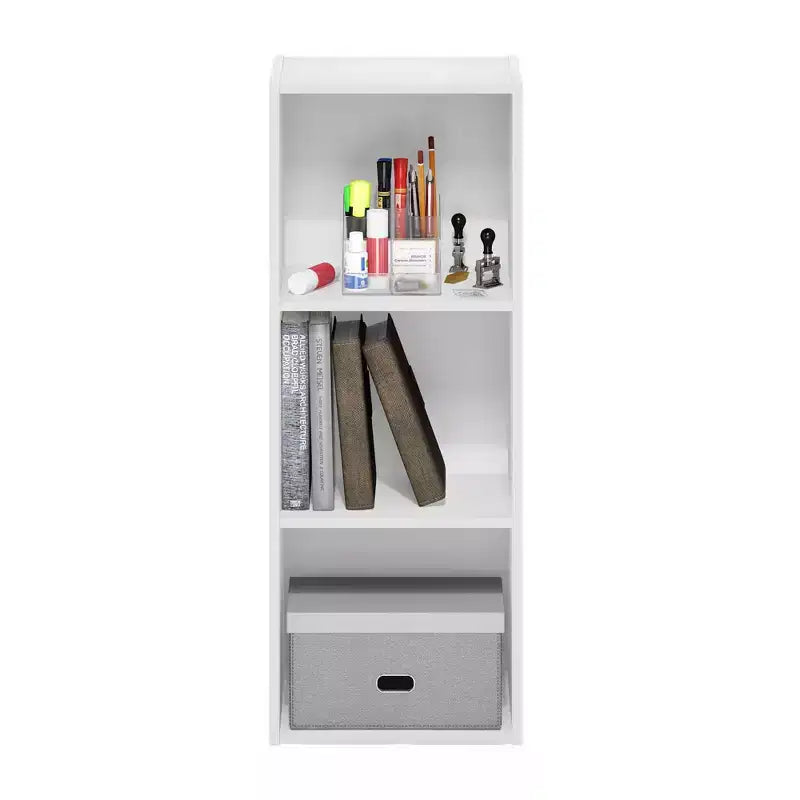 Furinno Étagère utilitaire à 3 niveaux facile à assembler Bibliothèque ouverte Organiseur de présentation