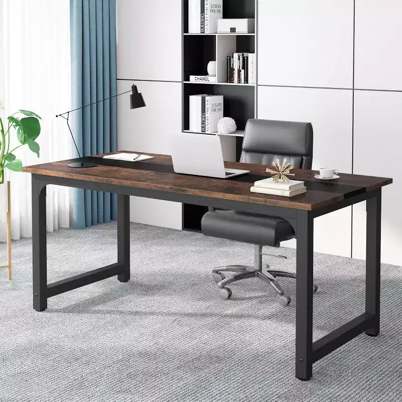 Tribesigns Bureau d'ordinateur rectangulaire 180 cm