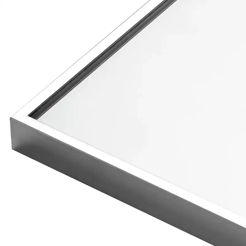 Miroir Mural Rectangulaire en Métal Moderne Dovelina Miroir de Salle de Bain