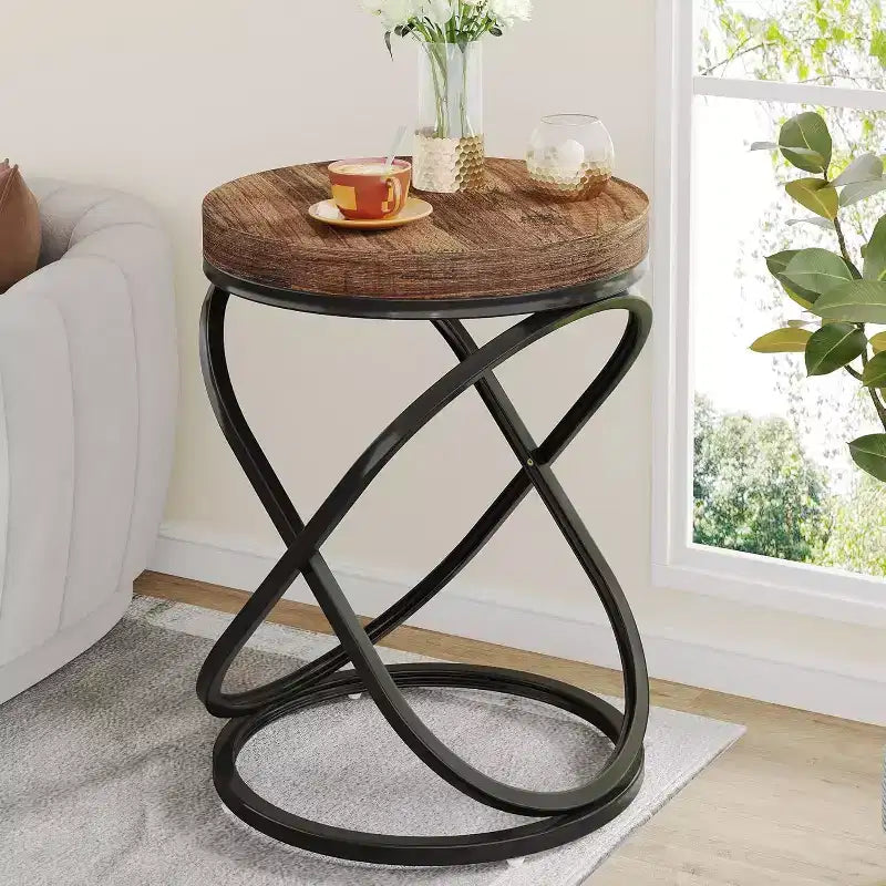 Tables d'appoint rondes de 66 cm Lantine