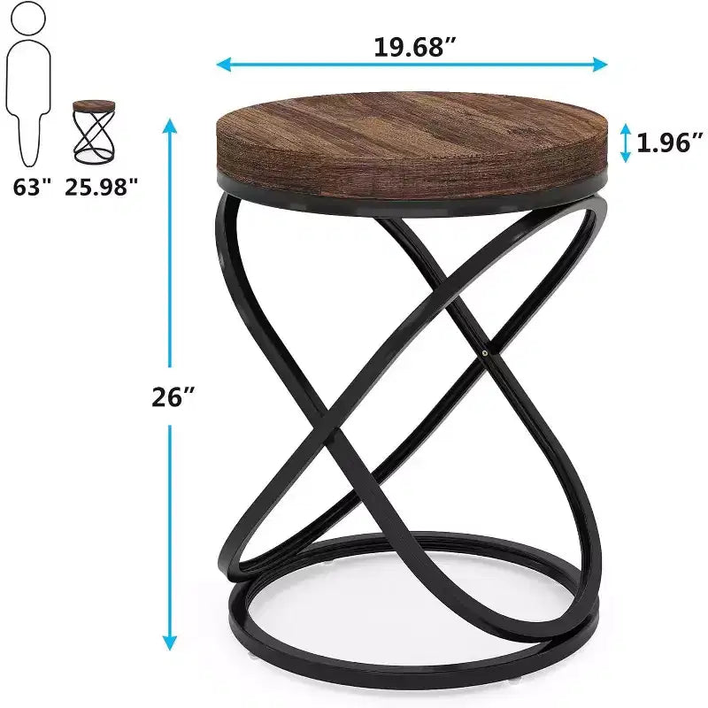 Tables d'appoint rondes de 66 cm Lantine