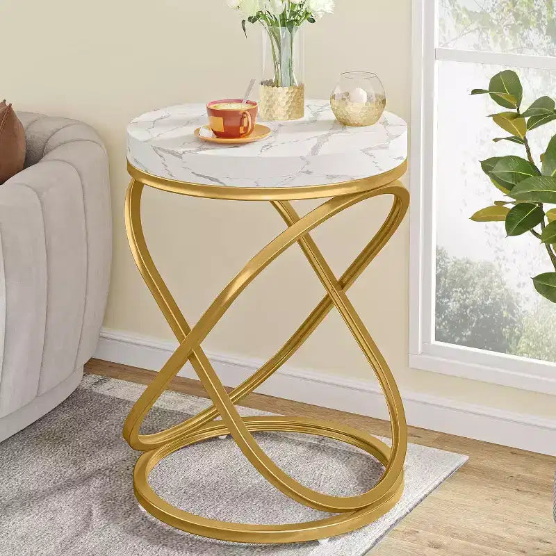 Tables d'appoint rondes de 66 cm Lantine