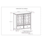 Armoire de rangement haute WyndenHall Hampshire