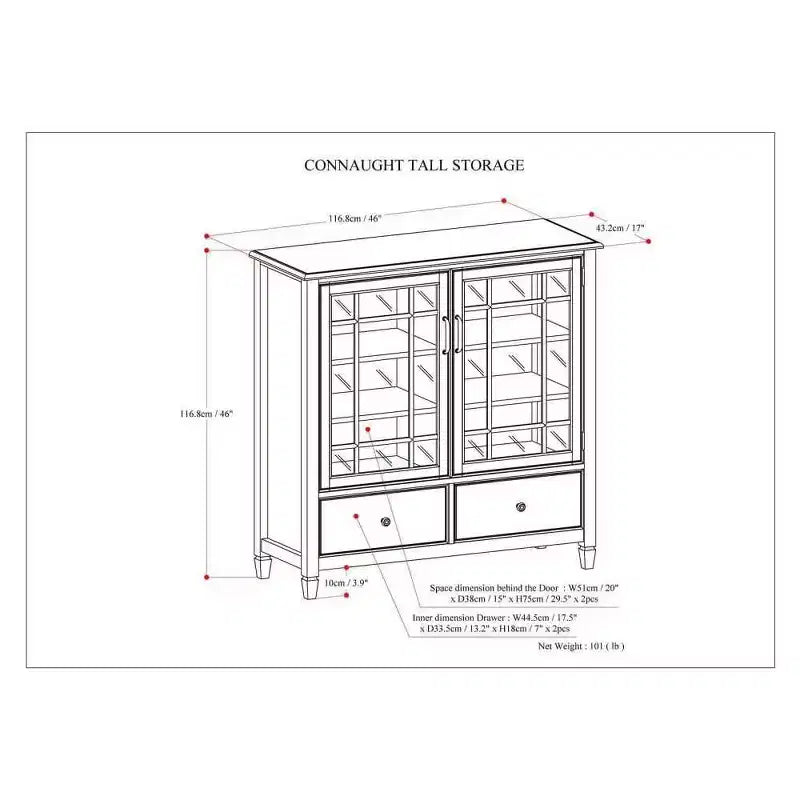 Armoire de rangement haute WyndenHall Hampshire