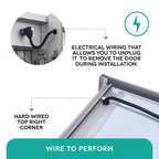Armoire de toilette intelligente Fine Fixtures, aluminium, encastrée/en surface