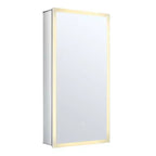 Armoire de toilette intelligente Fine Fixtures, aluminium, encastrée/en surface