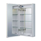 Armoire de toilette intelligente Fine Fixtures, aluminium, encastrée/en surface