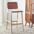 Tabouret de bar en cuir Adah - Safavieh