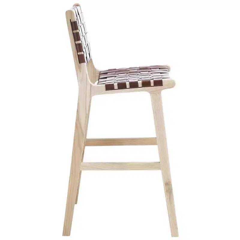 Tabouret de bar en cuir Adah - Safavieh