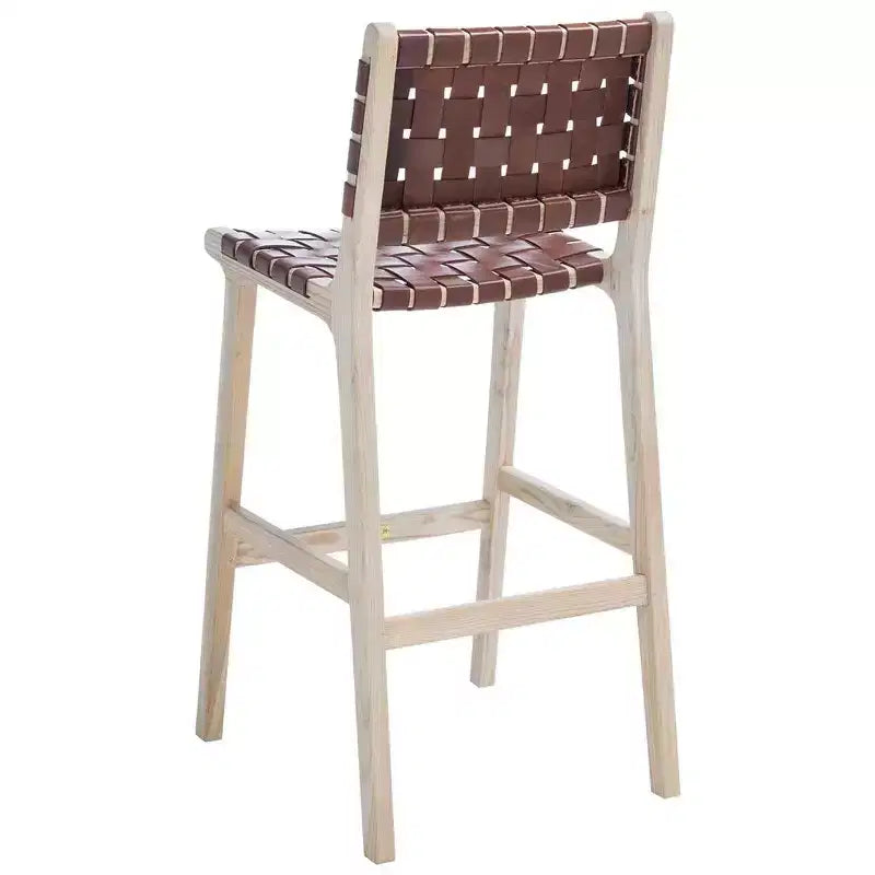 Tabouret de bar en cuir Adah - Safavieh