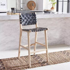 Tabouret de bar en cuir Adah - Safavieh
