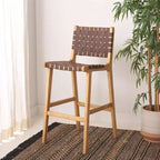 Tabouret de bar en cuir Adah - Safavieh
