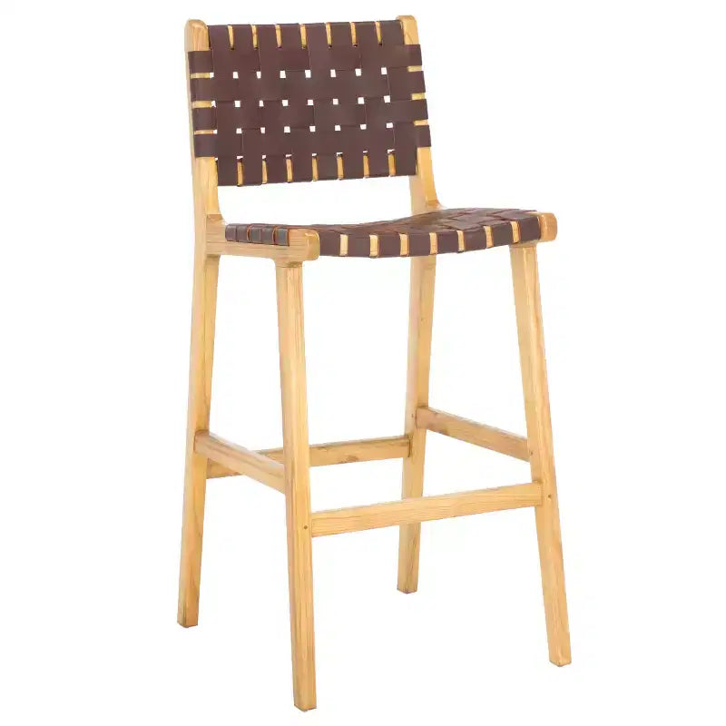 Tabouret de bar en cuir Adah - Safavieh
