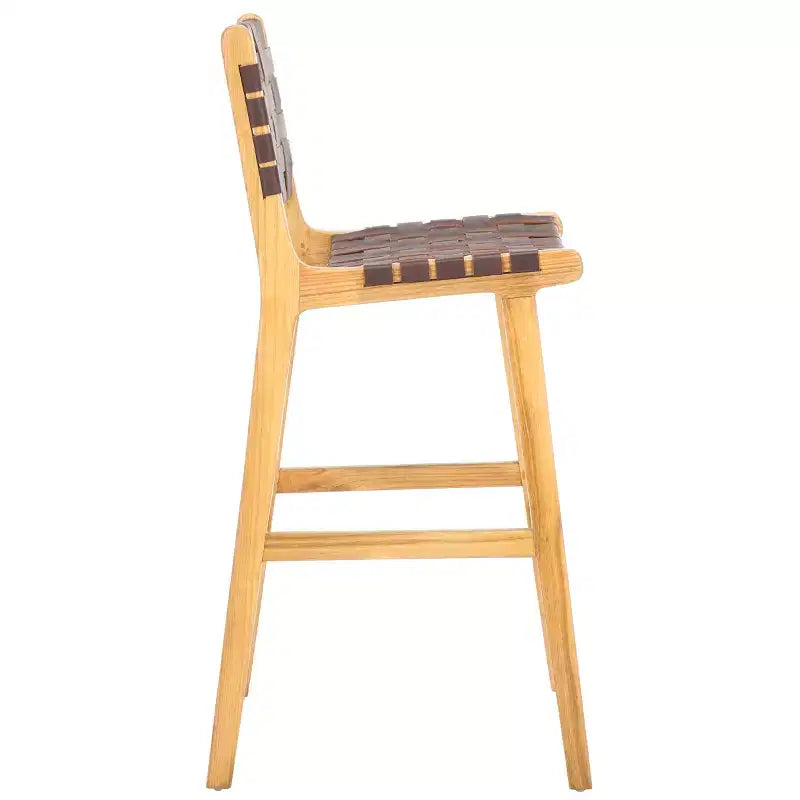 Tabouret de bar en cuir Adah - Safavieh