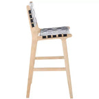 Tabouret de bar en cuir Adah - Safavieh