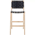 Adah Leather Bar Stool - Safavieh
