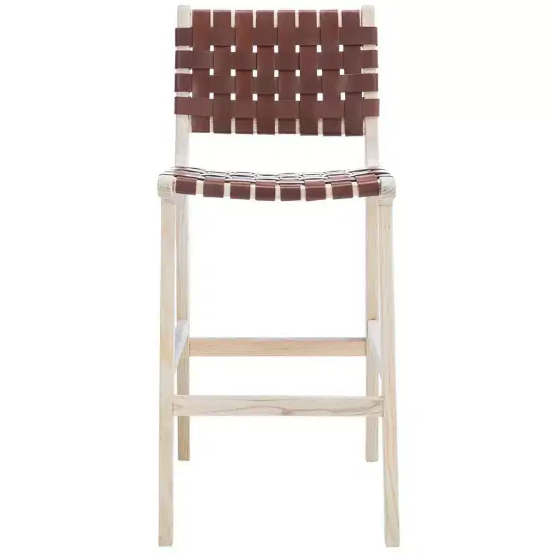 Tabouret de bar en cuir Adah - Safavieh