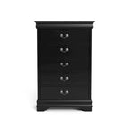 Ensemble table de nuit et commode 3 pièces en bois massif Devi traditionnel de Furniture of America