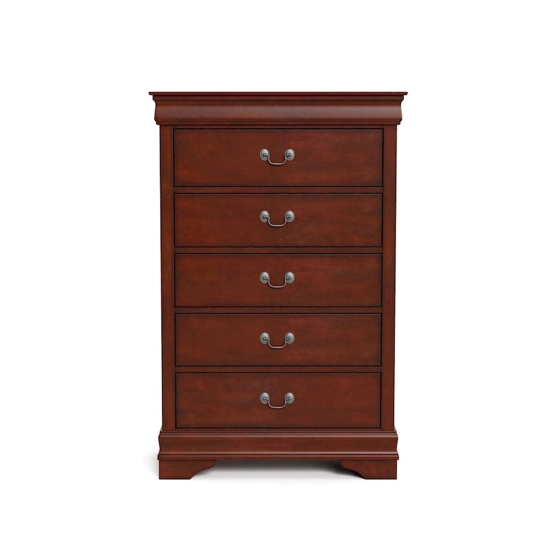 Ensemble table de nuit et commode 3 pièces en bois massif Devi traditionnel de Furniture of America