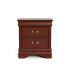 Ensemble table de nuit et commode 3 pièces en bois massif Devi traditionnel de Furniture of America