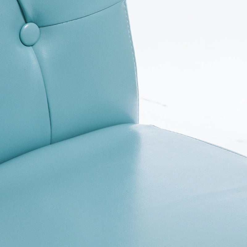 Chaise de salle à manger Taylor Blue en cuir reconstitué (lot de 2) par Christopher Knight Home - S.O.