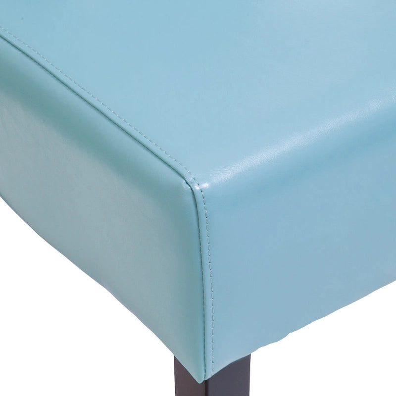 Chaise de salle à manger Taylor Blue en cuir reconstitué (lot de 2) par Christopher Knight Home - S.O.