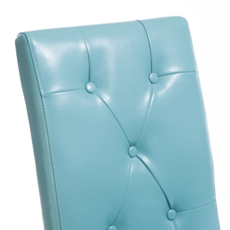 Chaise de salle à manger Taylor Blue en cuir reconstitué (lot de 2) par Christopher Knight Home - S.O.