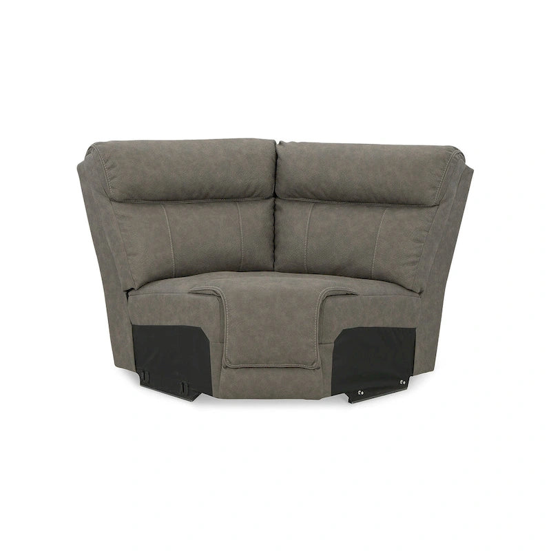 Canapé d'angle inclinable électrique Starbot gris - 112W x 112D x 42H