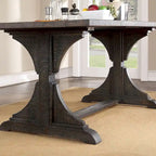Table de salle à manger Badri Rustic en bois massif de 76 po de Furniture of America