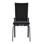 Chaise d'appoint Monique Black à dossier mobile