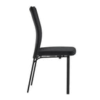 Chaise d'appoint Monique Black à dossier mobile